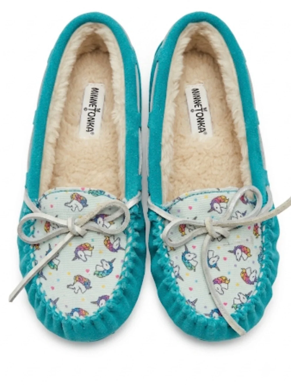 Minnetonka Kids Cassie Unicorn Moccasins Kids Size 3
